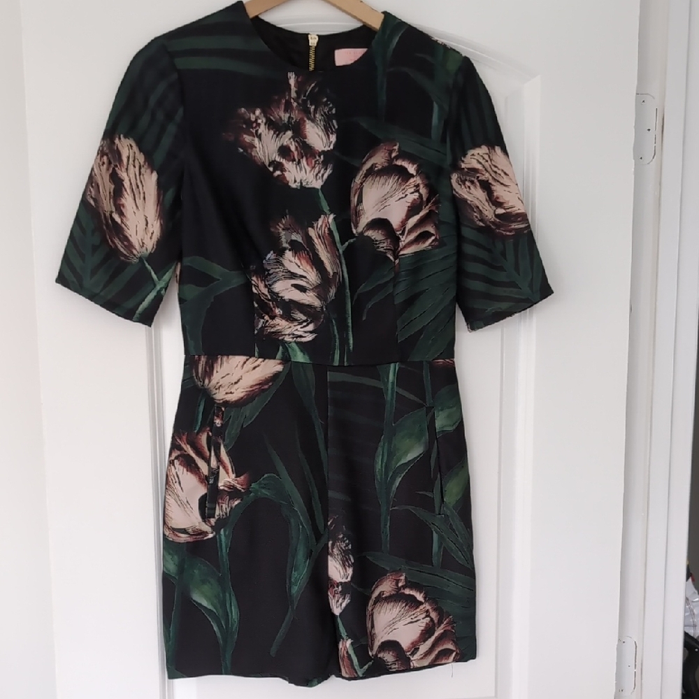 Yes Baker Floral Black Dress